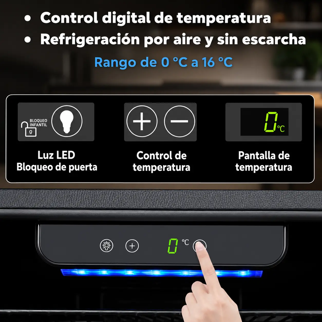 Mini nevera premium 91 L con estantes ajustables — imagen 4